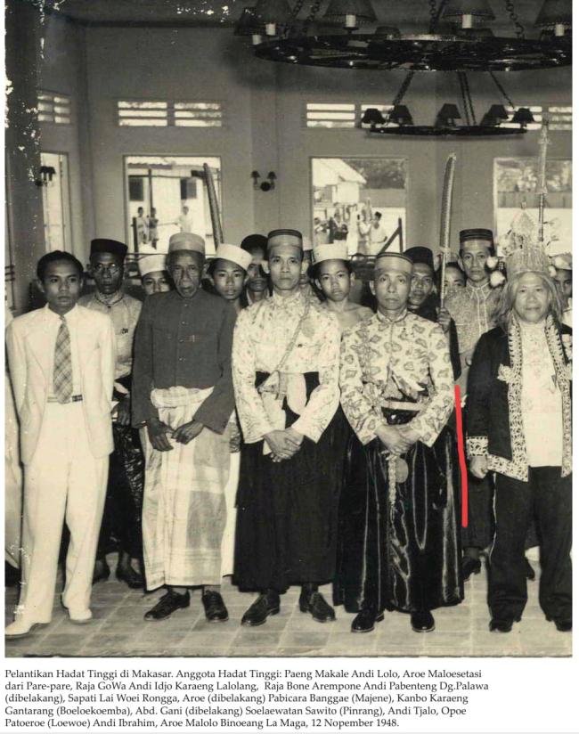 Andi Pabenteng Petta Lawa Raja Bone 33 dan  Andi Idjo Karaeng Lalolang Raja Gowa 36